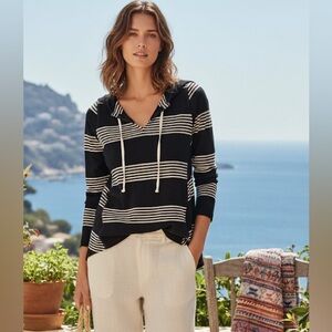 Anthropologie postmark striped soft tunic style top size medium